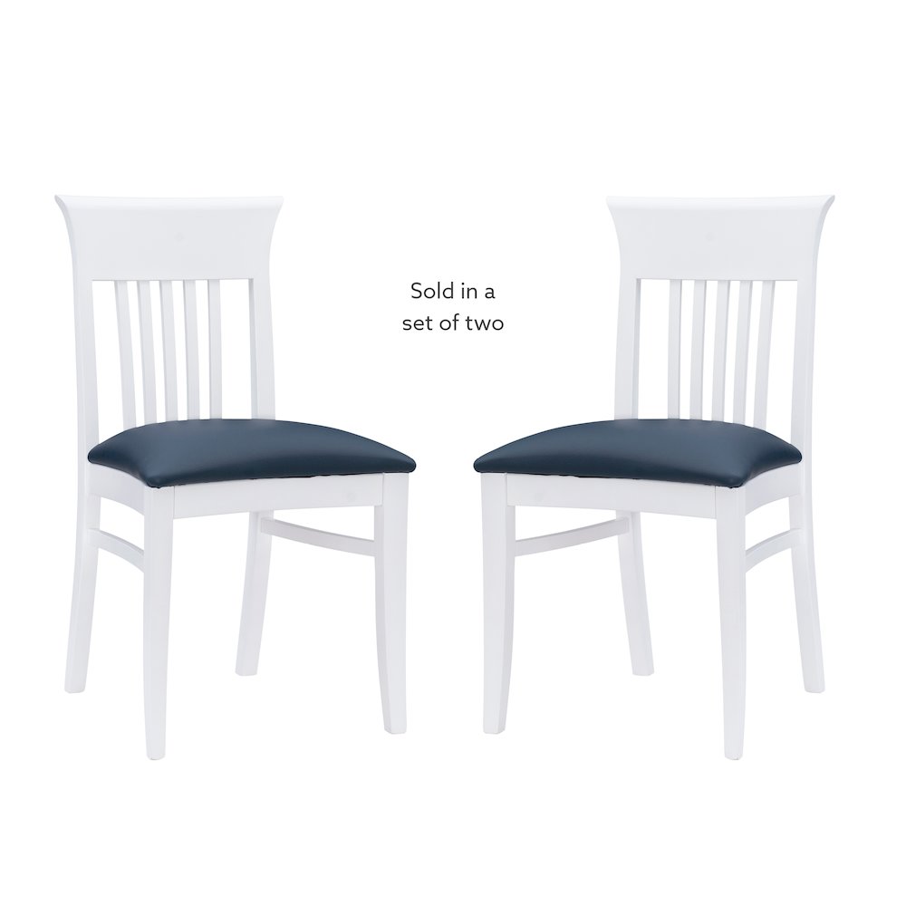 Jenny Upholstered  Chair White Set Of 2. Picture 12