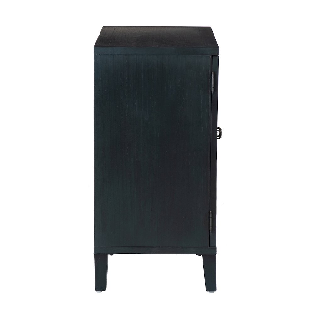 Merrin Wood 2 Door Accent Cabinet Midnight Blue. Picture 4