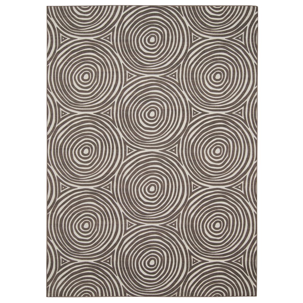 Outdoor Washable Ocoee Ivory & Brown 5' X7', Rug. Picture 4