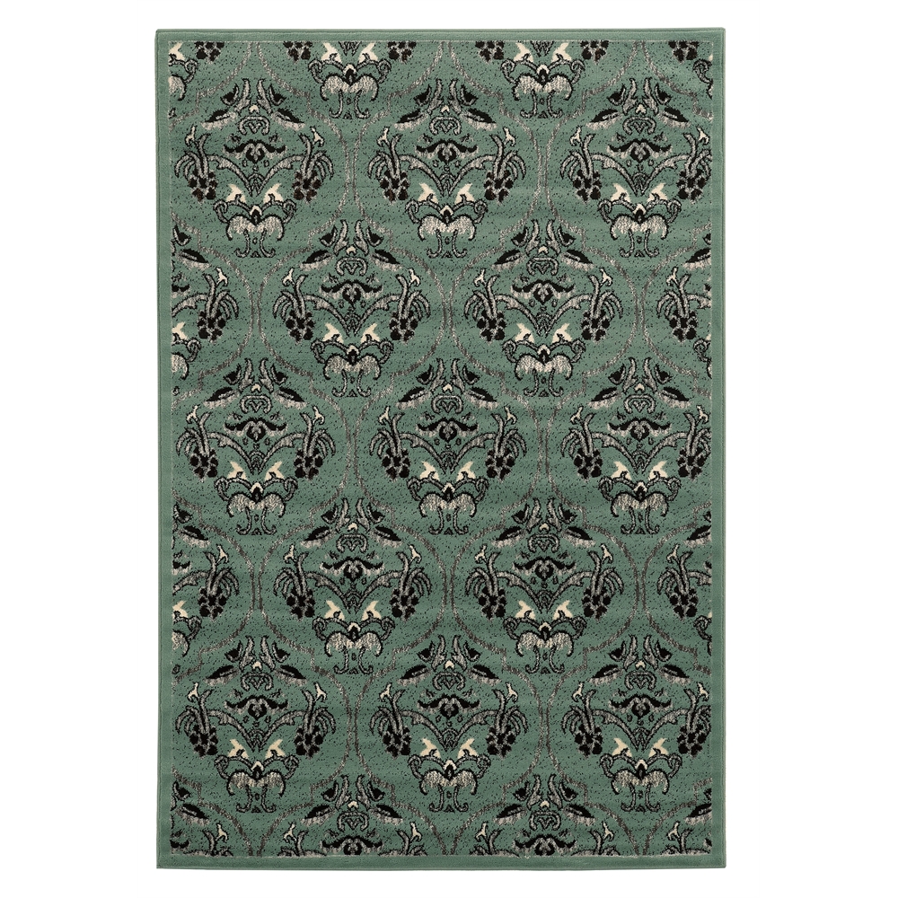 Elegance England Turquoise & Grey 5x7.3, Rug. Picture 1