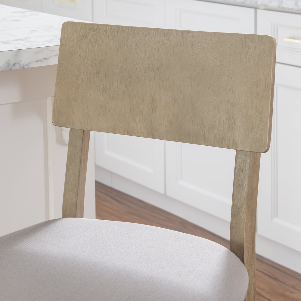 Jordan 30 In Gray Wash Bar Stool. Picture 4