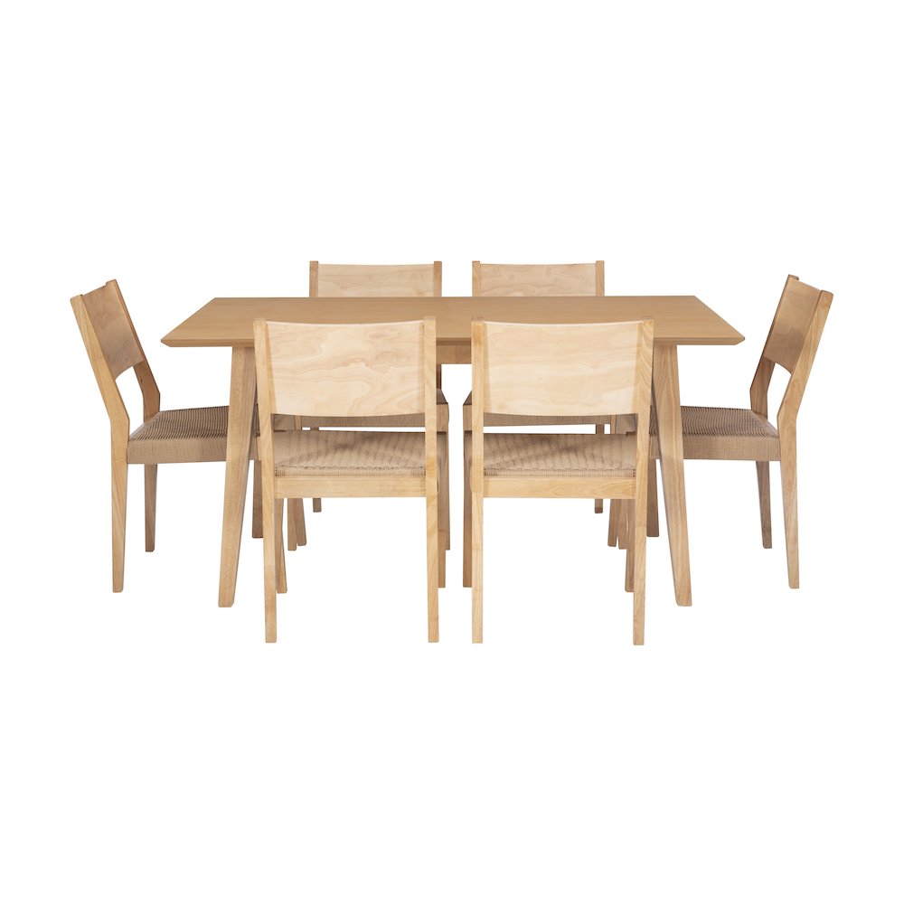 Cadence 7Pc Dining Set Natural. Picture 3