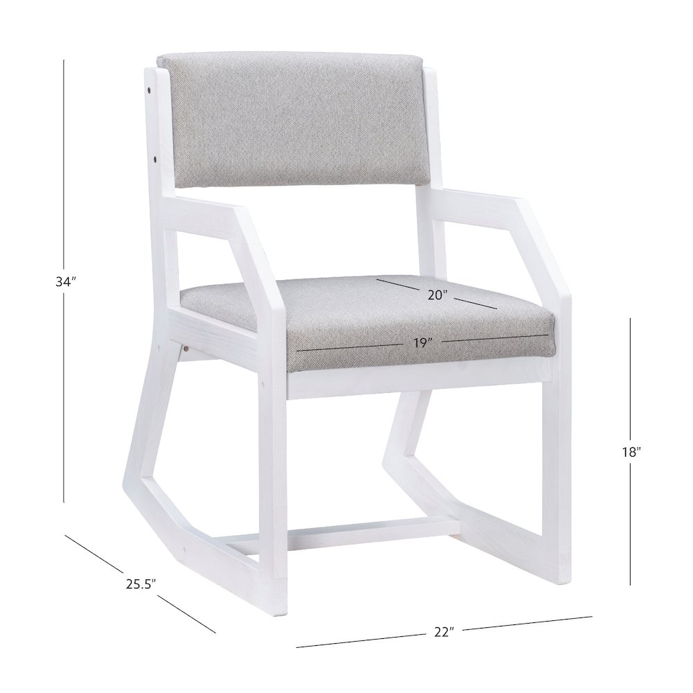 Robin 2 Position Sled Base Chair White. Picture 15