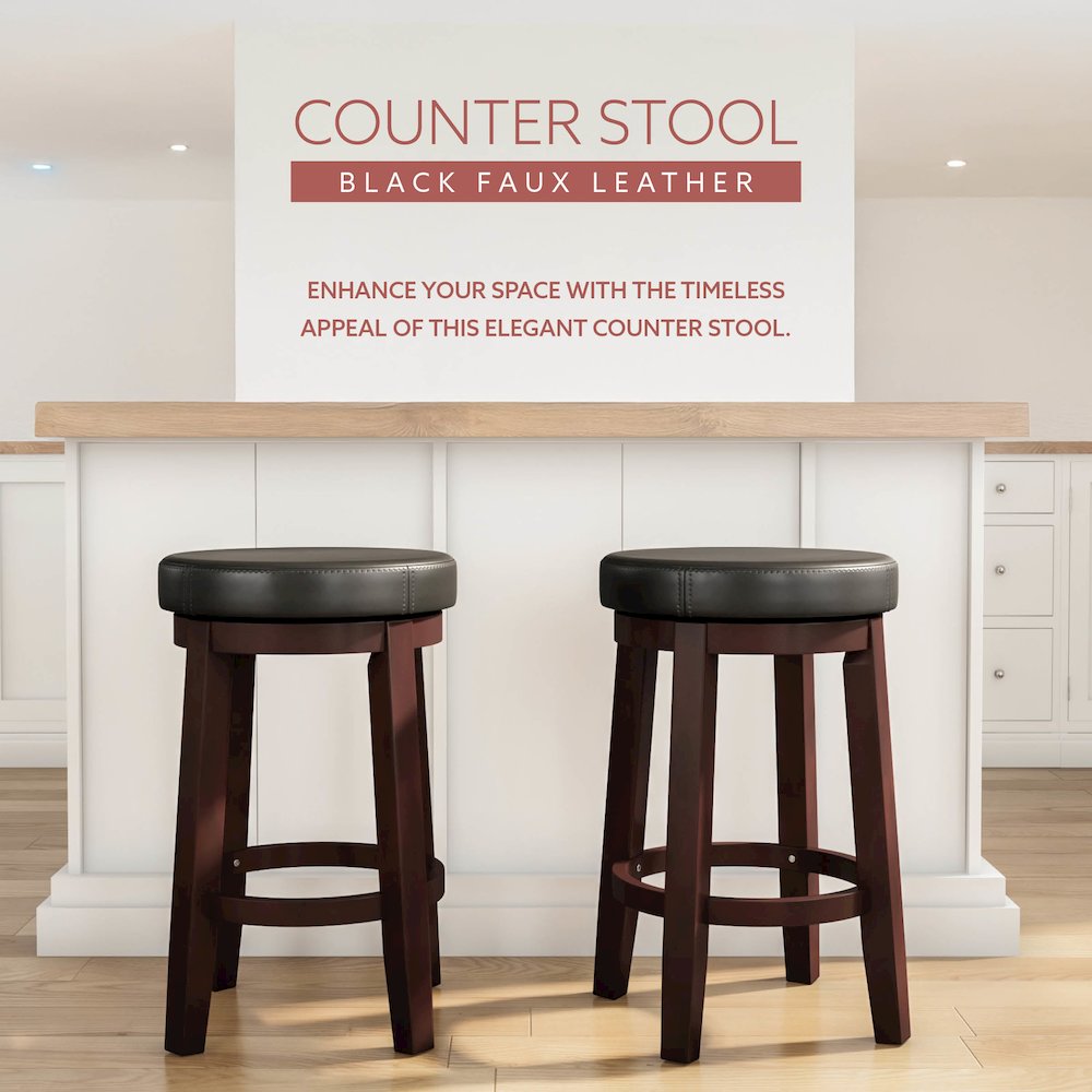 Maya Black 24 Inches Counter Stool. Picture 9