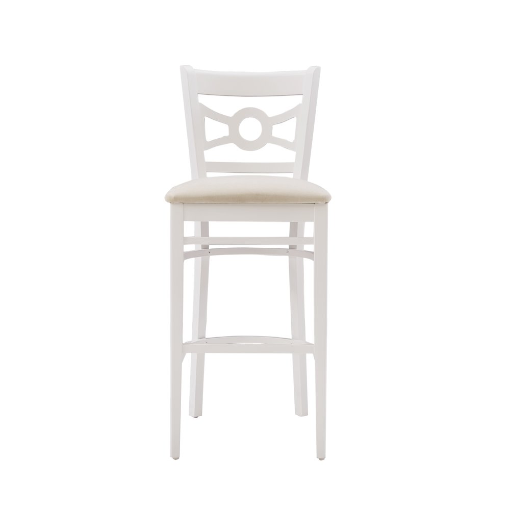 Teresa White Barstool W Uph Seat. Picture 2