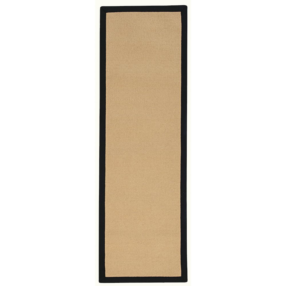 Athena Sisal & Black 2.6x8, Rug. Picture 1