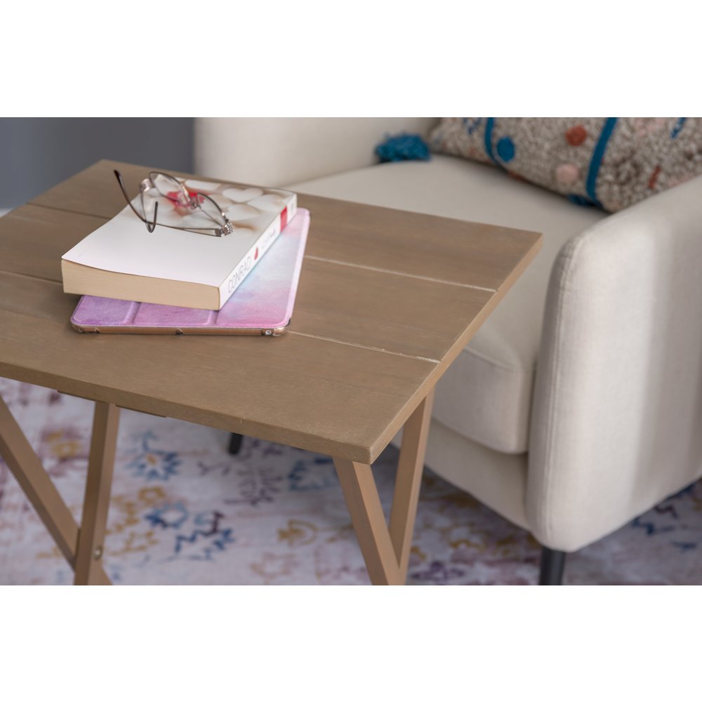 Driftwood Acacia Tray Table Set. Picture 6