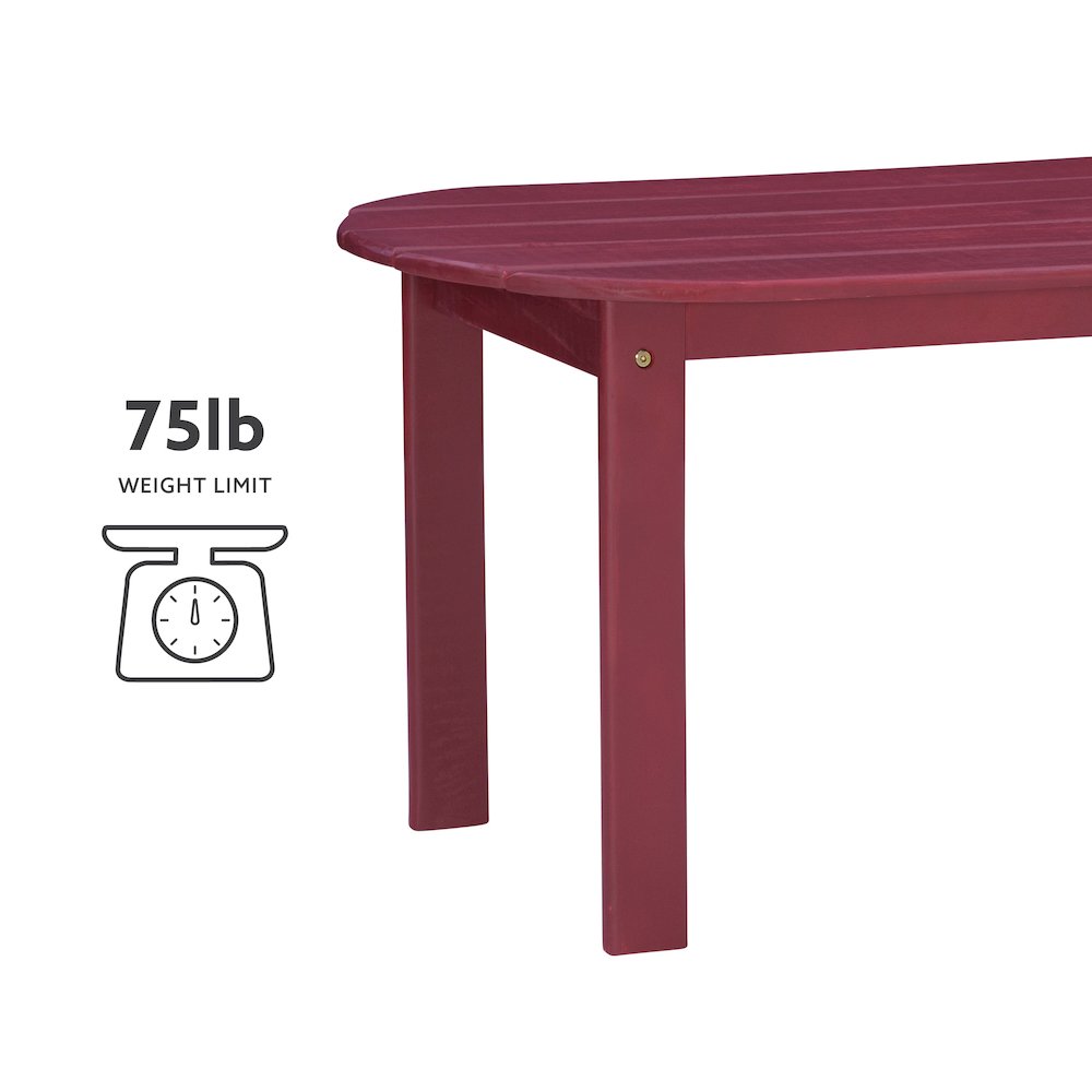 Adirondack Red Coffee Table. Picture 9