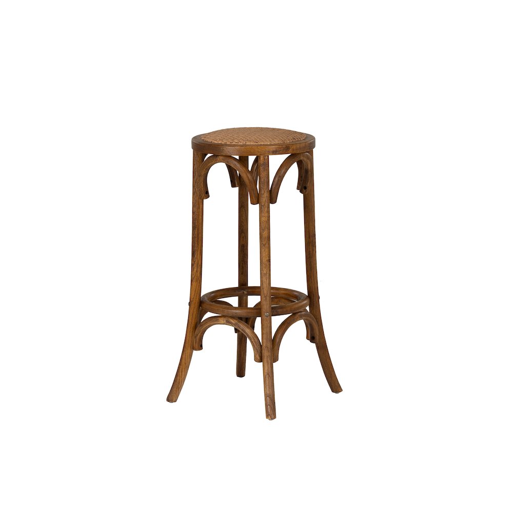 Rae Walnut Backless Bar Stool. Picture 7