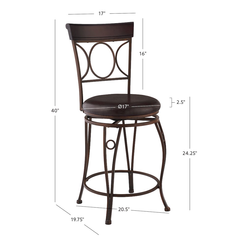 Circles Back Counter Stool 24. Picture 10