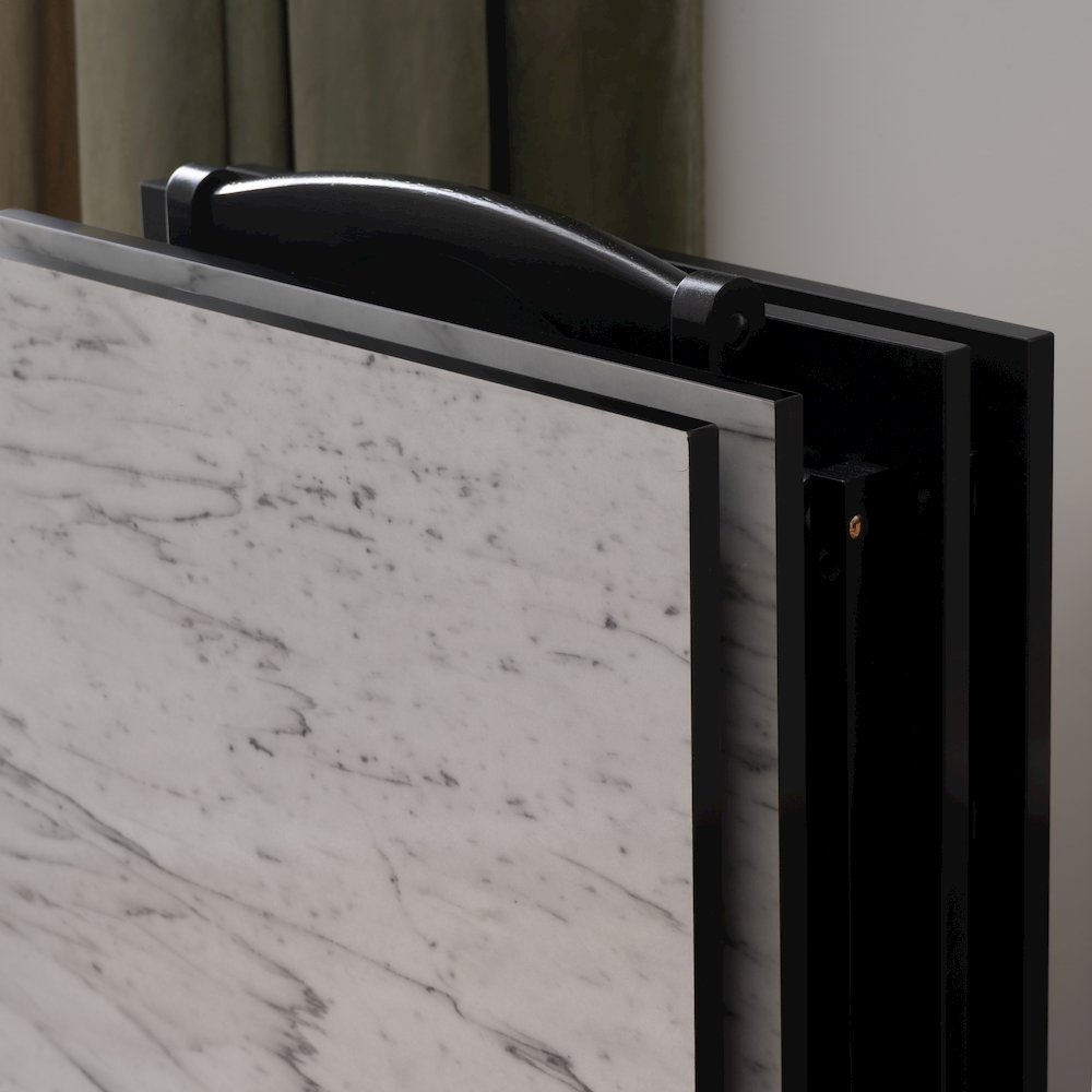 White Faux Marble Tray Set. Picture 5