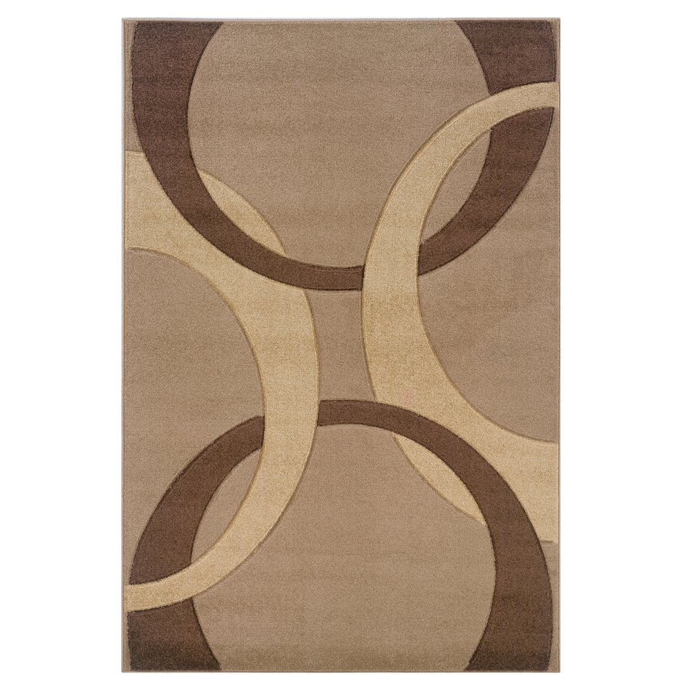 Corfu Spheres Tan & Brown 5x7.7, Rug. Picture 1