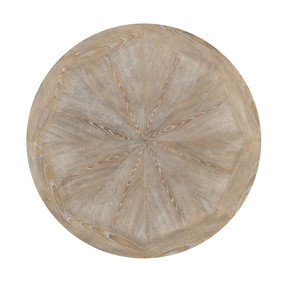 Franklin -45 inch Round Dining Table Pewter. Picture 5