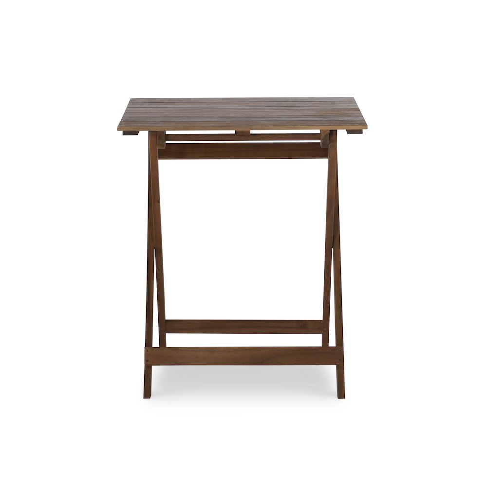 Rockport Brown Three Piece Square Table Set. Picture 3