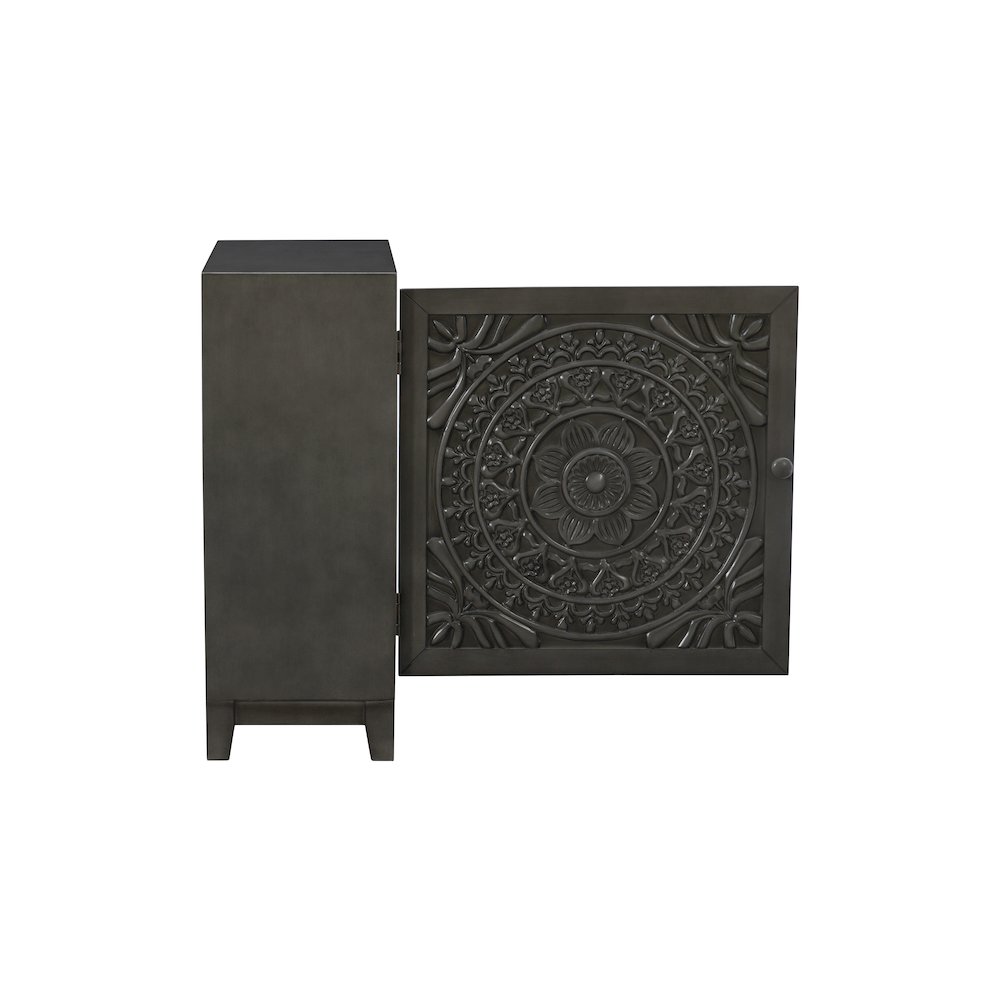 Grace Accent Cabinet Dark Grey. Picture 8