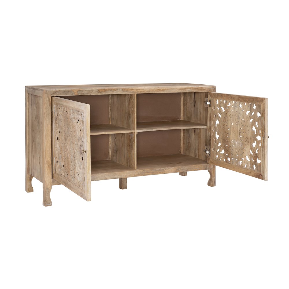 Haven 2 Door Cabinet Natural. Picture 1