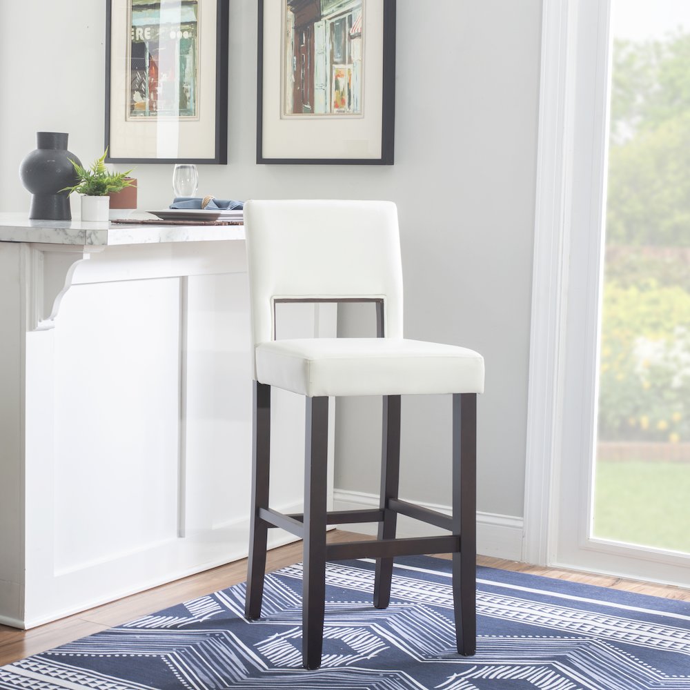 Vega Bar Stool White 30. Picture 3