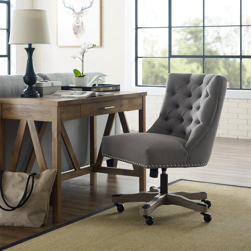 Della Office Chair, Light Gray. Picture 2