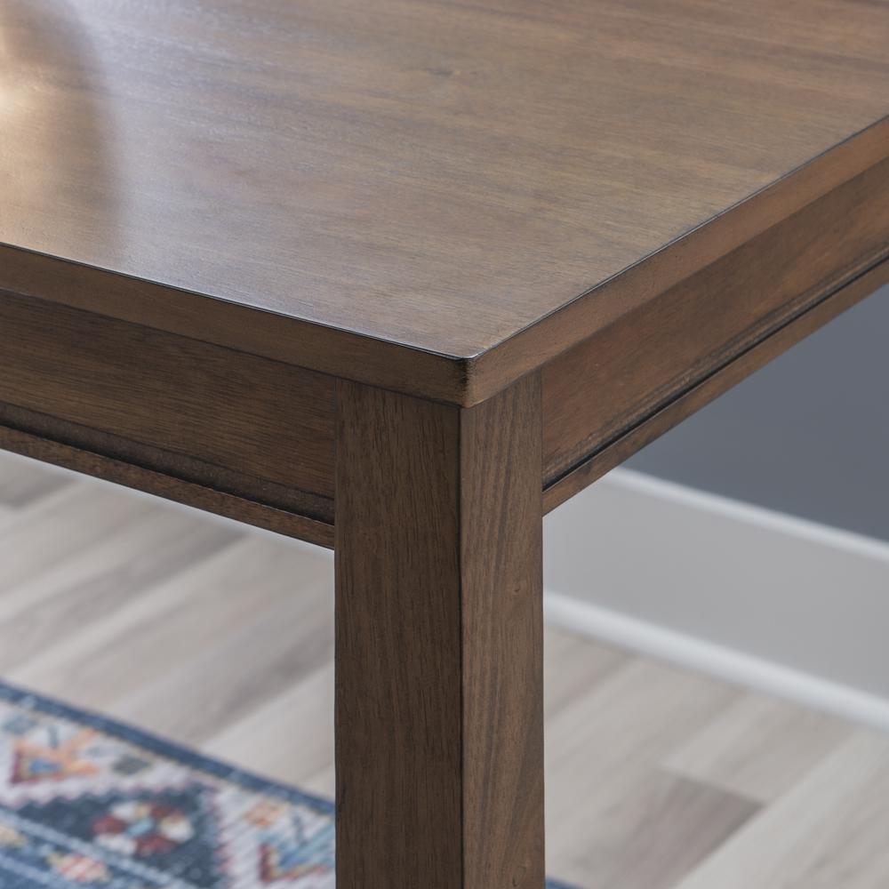 Claridge 36 Inch Counter Height Pub Table, Rustic Brown. Picture 6