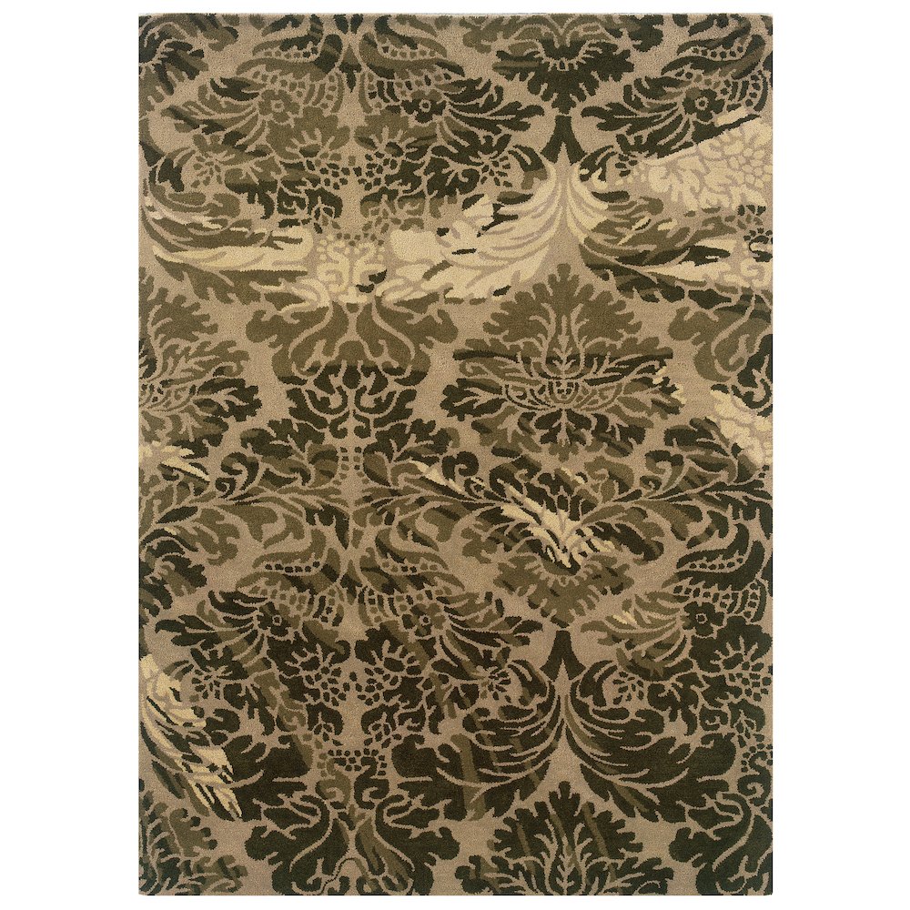 Florence Danika Taupe & Olive 5x7, Rug. Picture 1