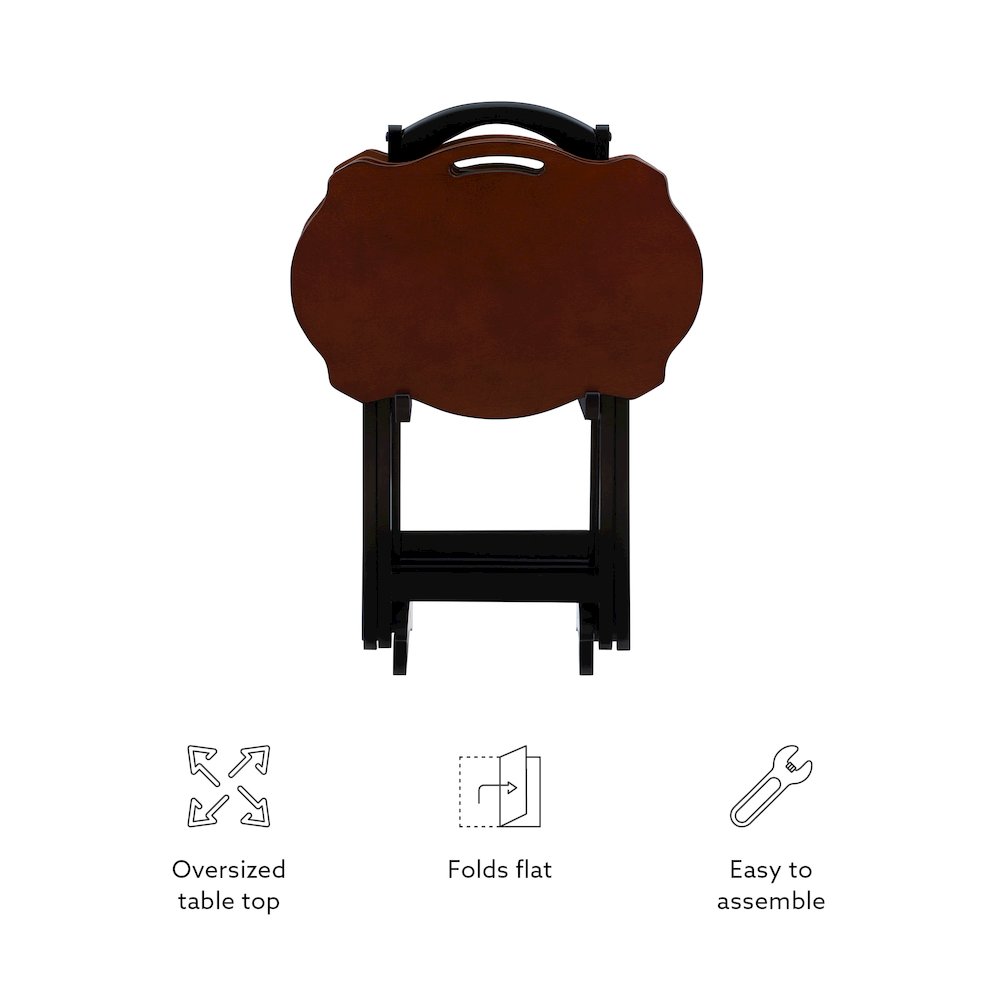 Serpentine Black Tray Table. Picture 17