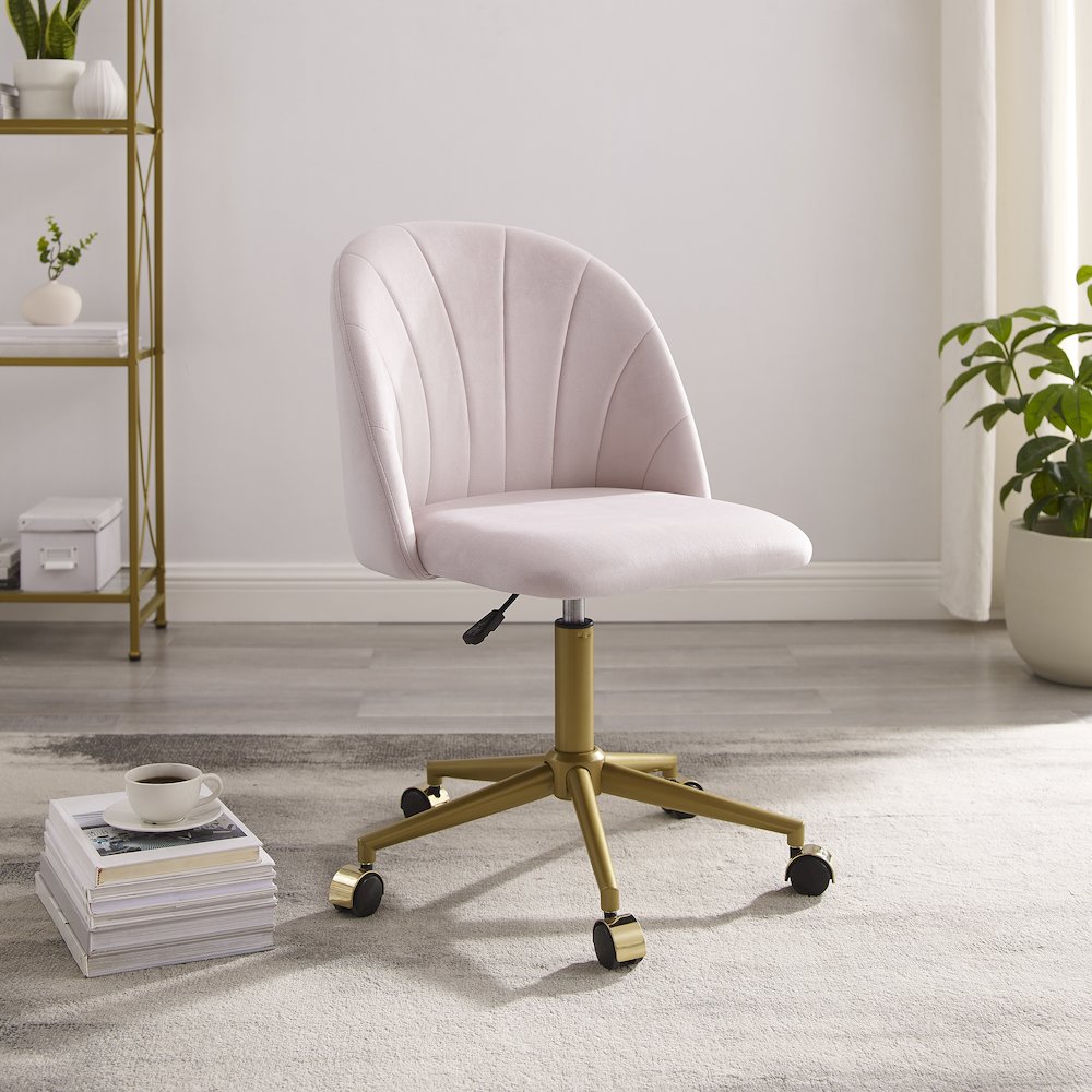 Adalynn Desk Chair Blush Pink. Picture 4