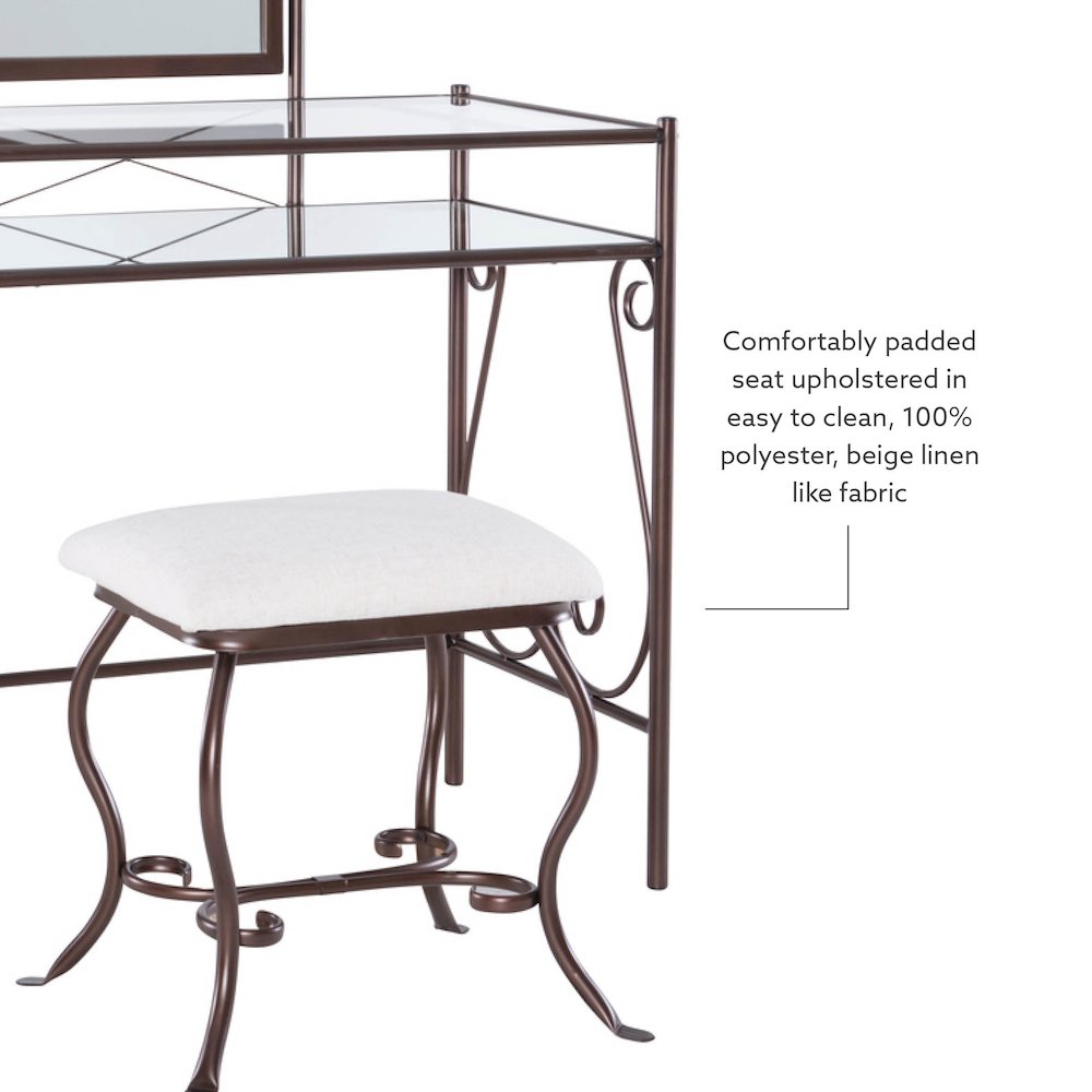 Clarisse Metal Vanity Set. Picture 13