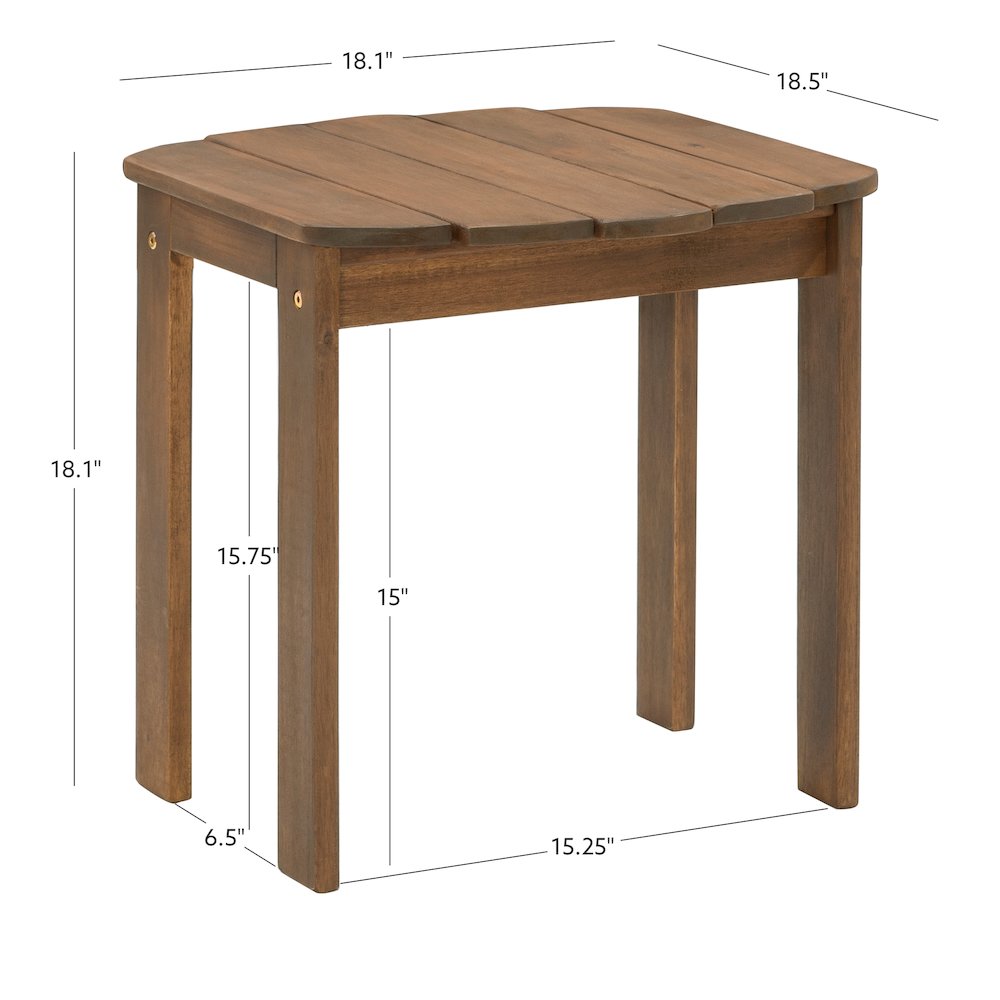 Acorn Finish Adirondack End Table. Picture 14