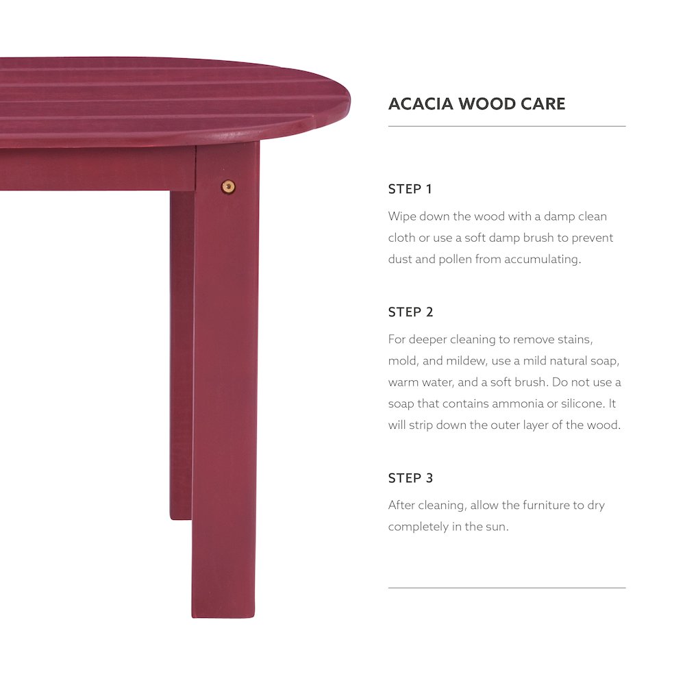 Adirondack Red Coffee Table. Picture 7
