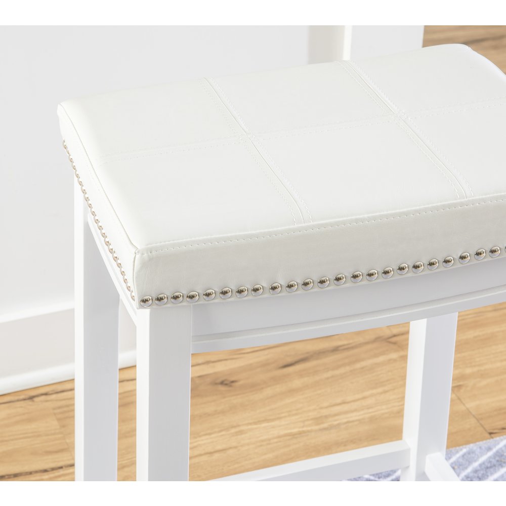 Claridge Counter Stool White. Picture 4