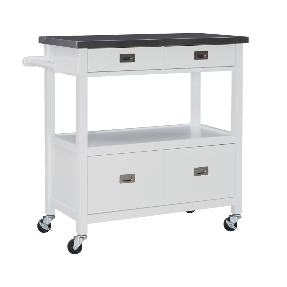 Sydney Kitchen Cart White. Picture 1