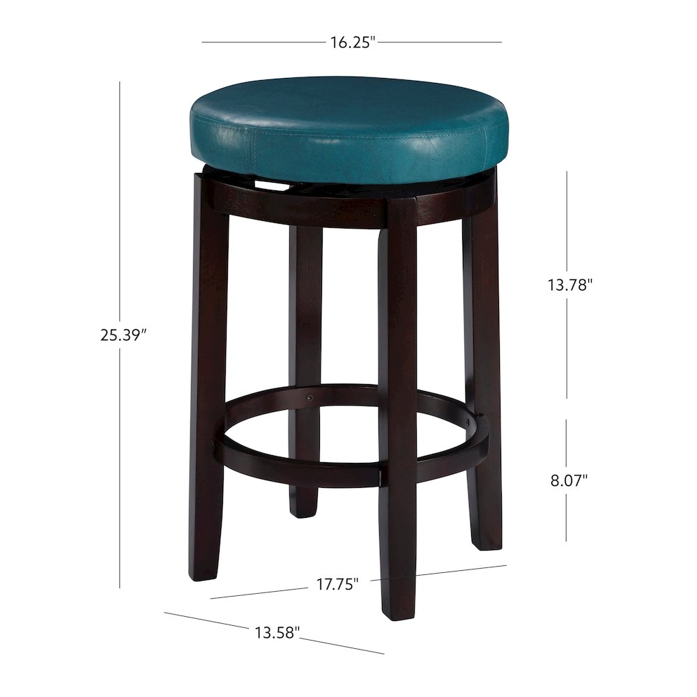 Maya Teal 24 Inches Counter Stool. Picture 15