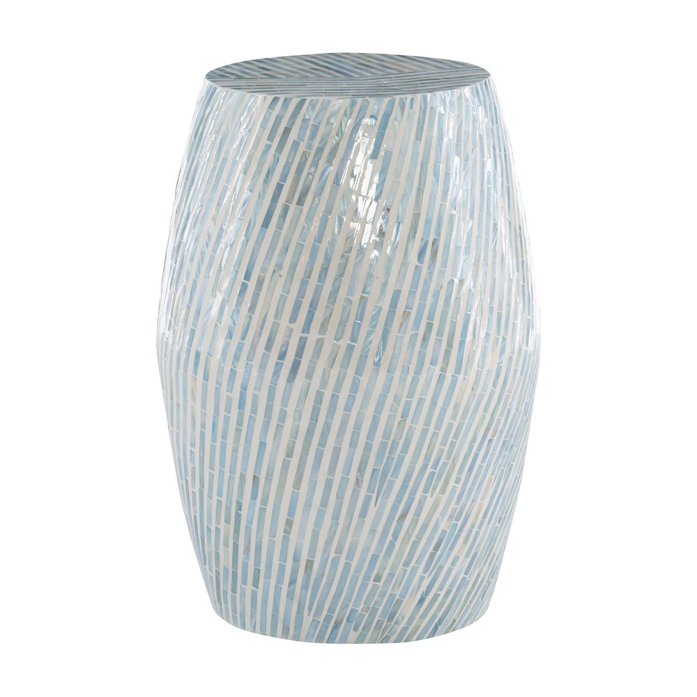 Prianna Mosaic Capiz  Drum Table. Picture 6
