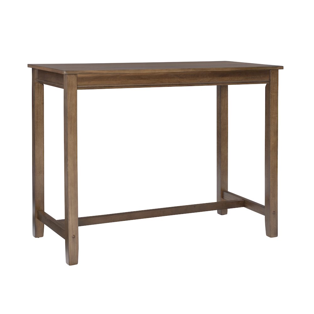 Claridge 36 Inch Counter Height Pub Table, Rustic Brown. Picture 1