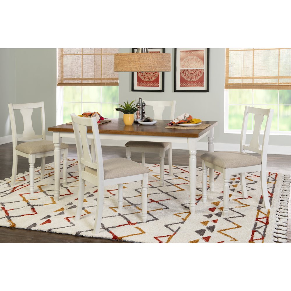 Willow Brown/White 5 Piece Set. Picture 5