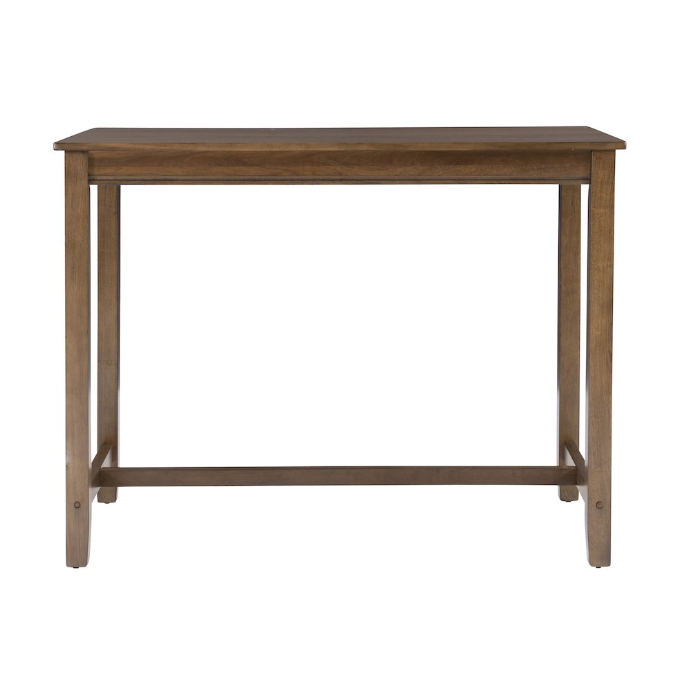 Claridge 36 Inch Counter Height Pub Table, Rustic Brown. Picture 2