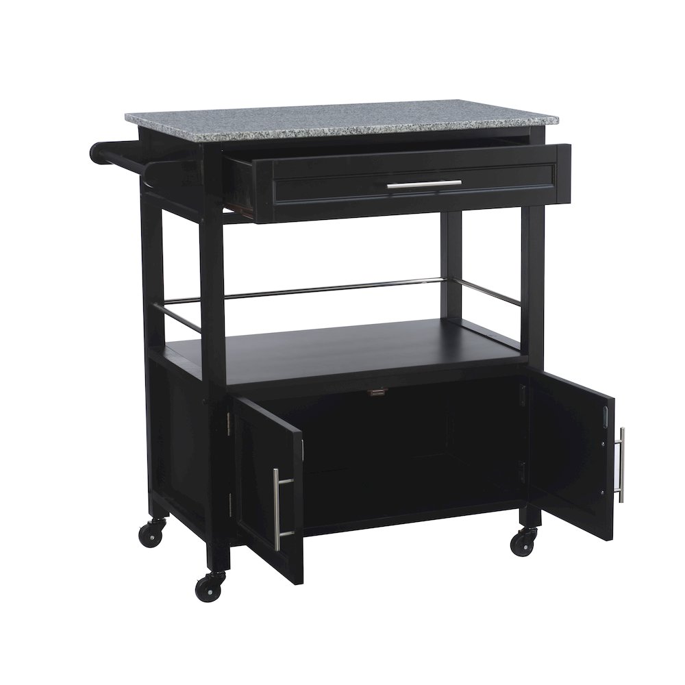 Cameron Kitchen Cart With Granite Top. Picture 1