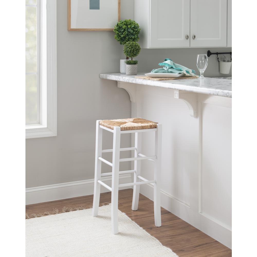 Gianna Backless Barstool White Set Of 2. Picture 7