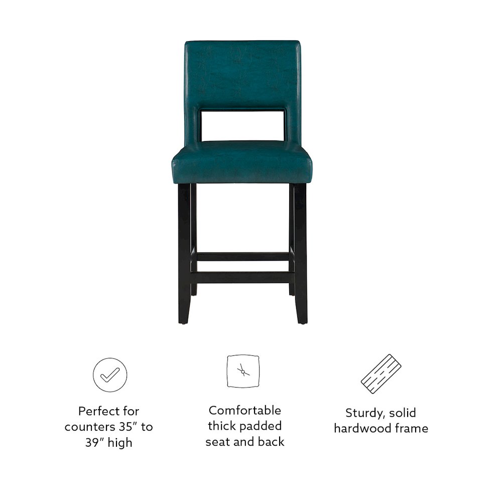 Vega Counter Stool Agean Blue. Picture 10