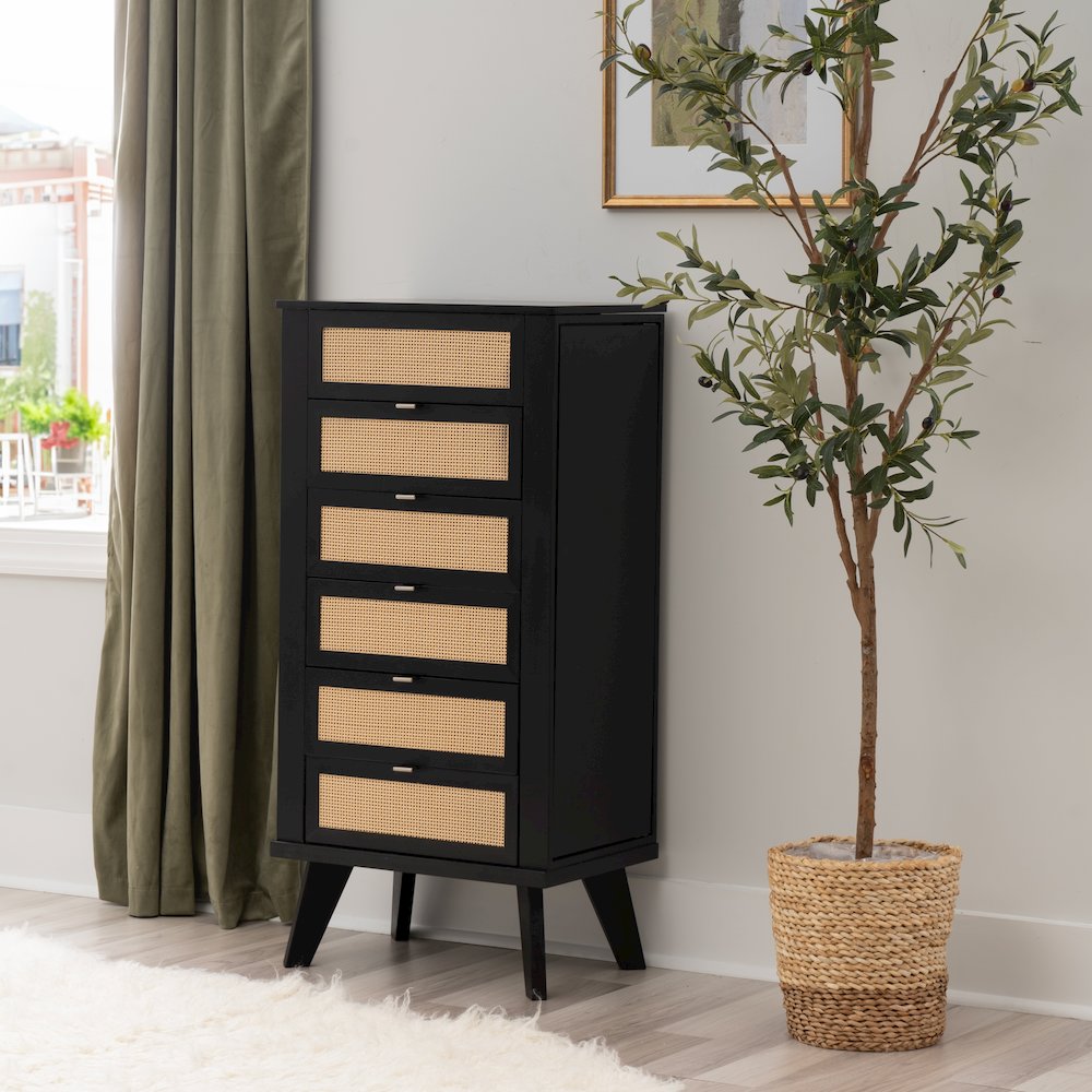Collett Jewelry Armoire Black. Picture 2
