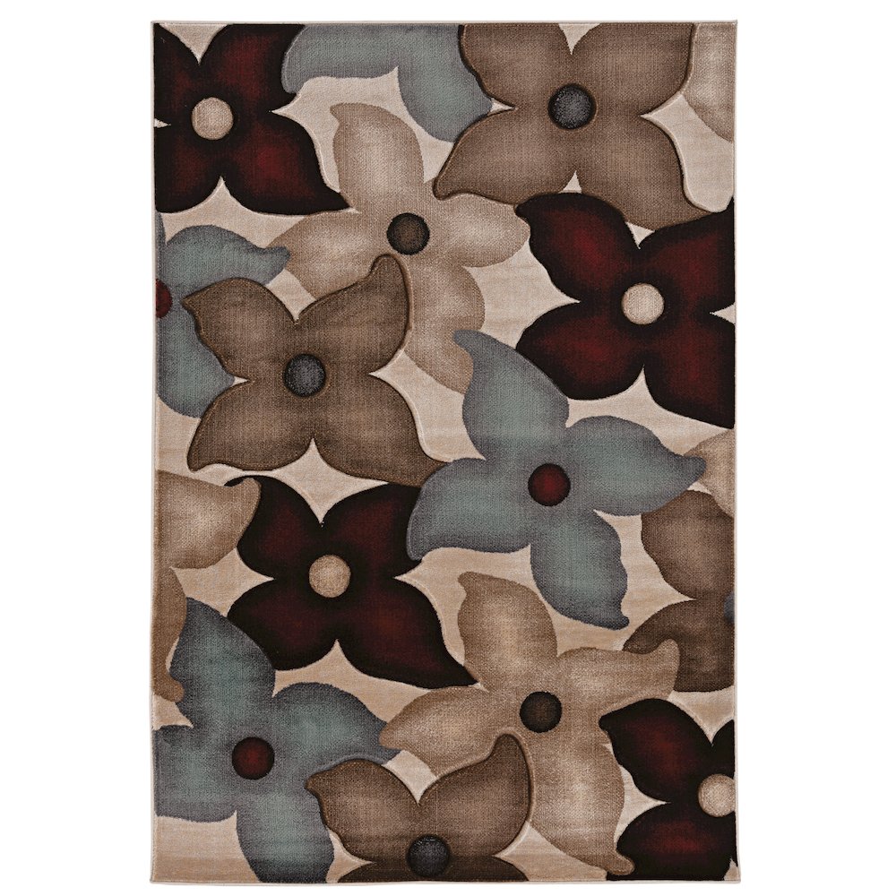 Milan Shea Garnet & Ivory 8x10.4, Rug. Picture 1