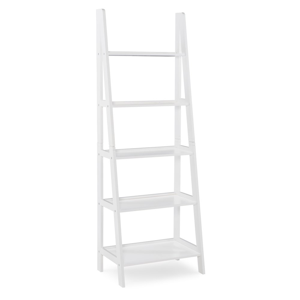 Acadia Ladder Bookshelf, White. Picture 7