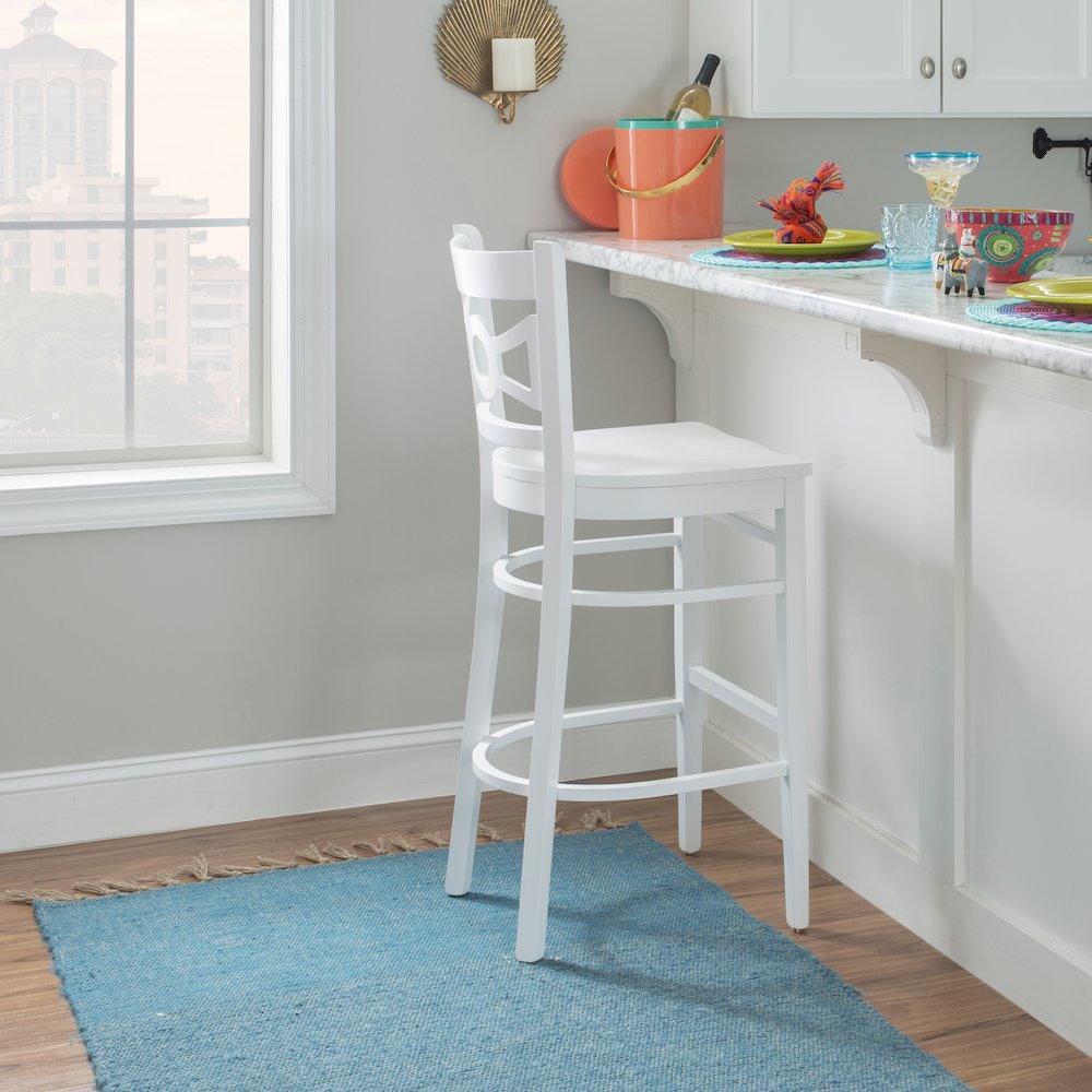 Teresa Barstool White Set Of 2. Picture 4