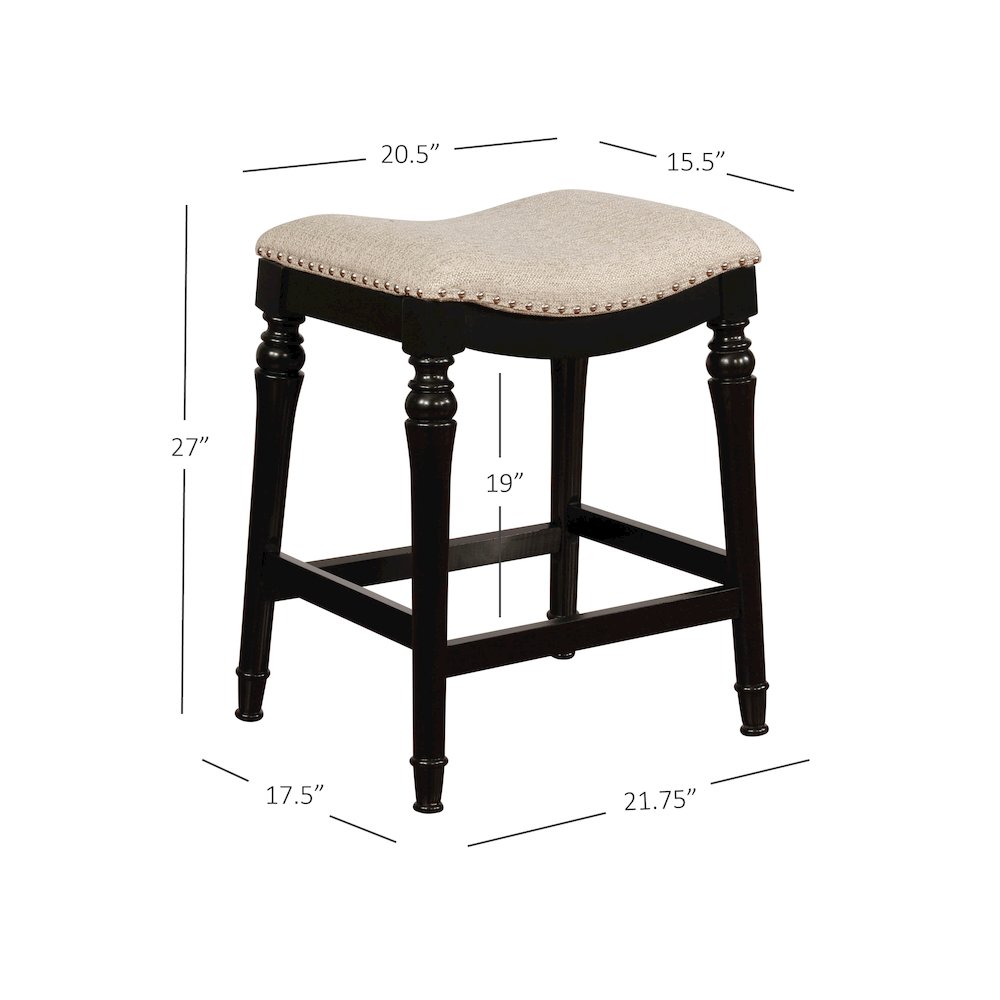 Hayes Counter Stool Black. Picture 9