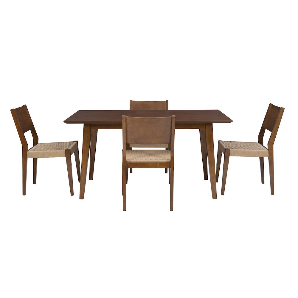 Cadence 5Pc Dining Set Brown. Picture 3