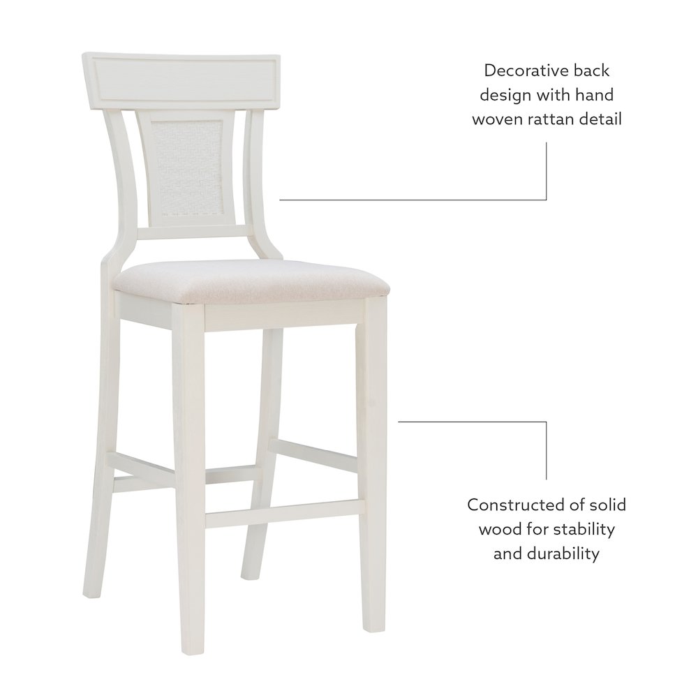 Rylan Bar Stool Creamy White. Picture 9