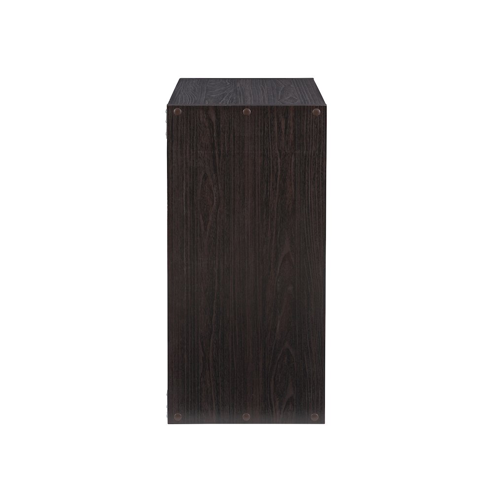 Galli 4 Cubby Storage Cabinet Espresso. Picture 7