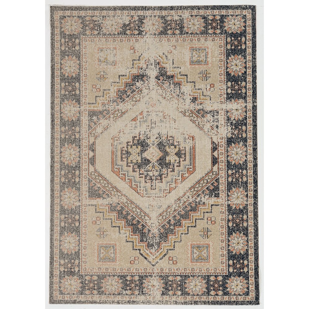Great Zero Stiles Ivory & Navy 3x5, Rug. Picture 1