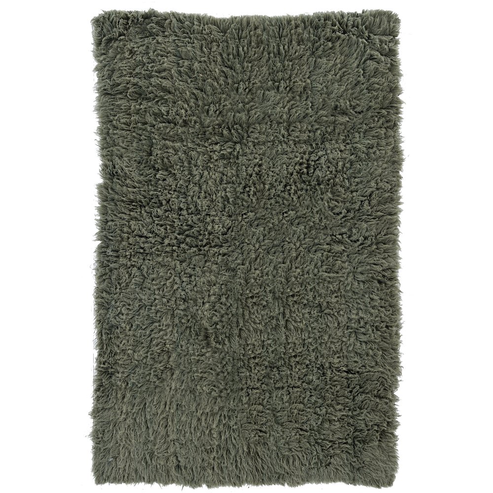 New Flokati 1400gram Olive 8x10, Rug. Picture 1