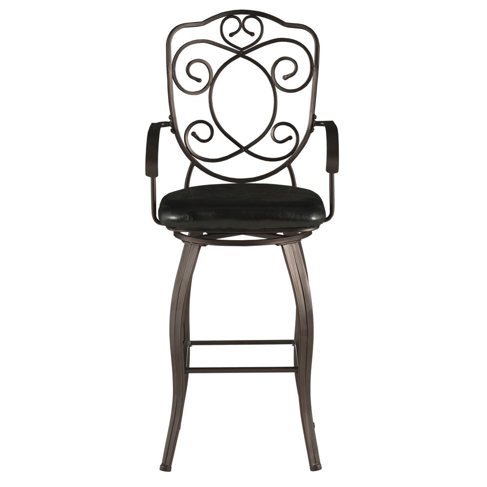 Crested Back Bar Stool 30. Picture 3